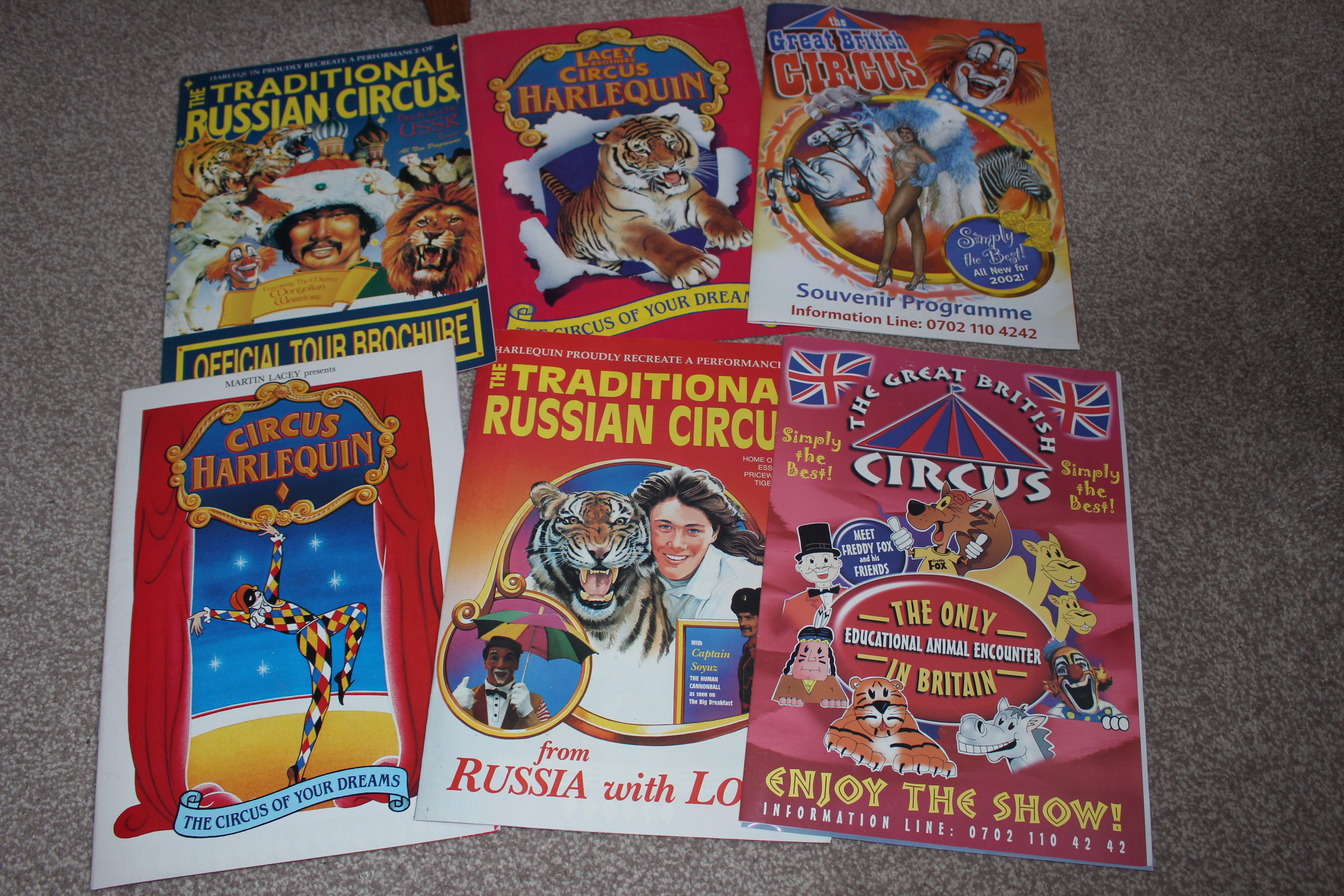 6 Circus programmes