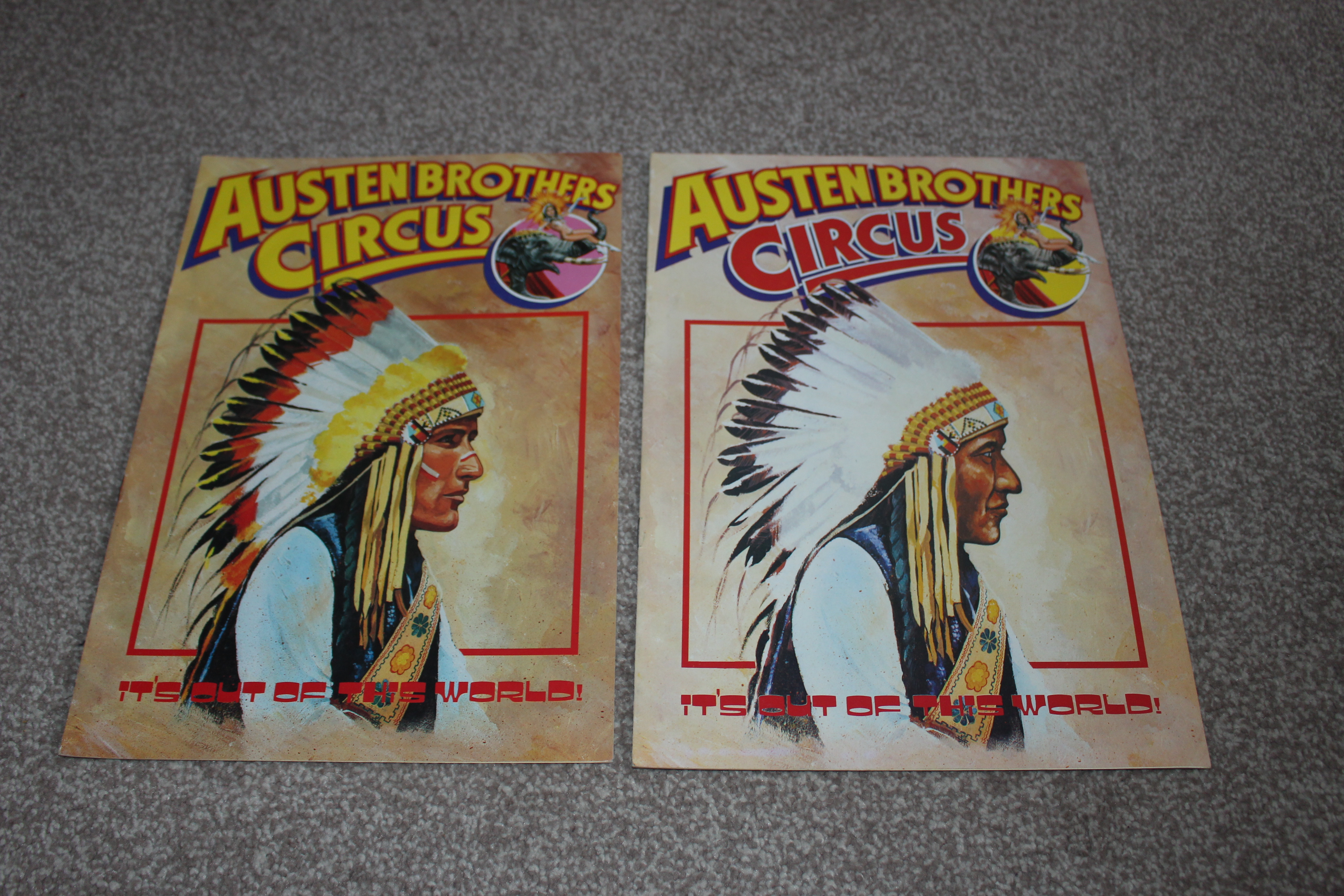 Austen brothers Circus programmes 1970s
