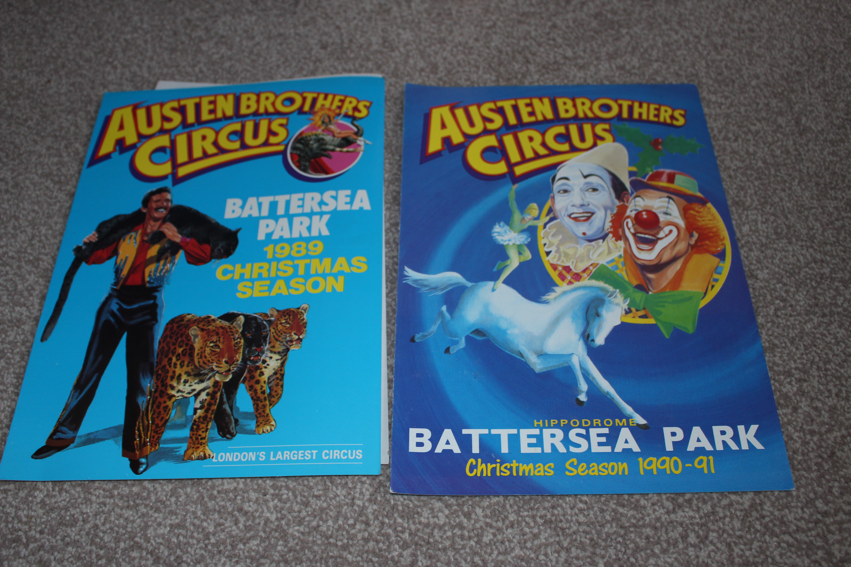 Austen brothers Circus programmes 1990s