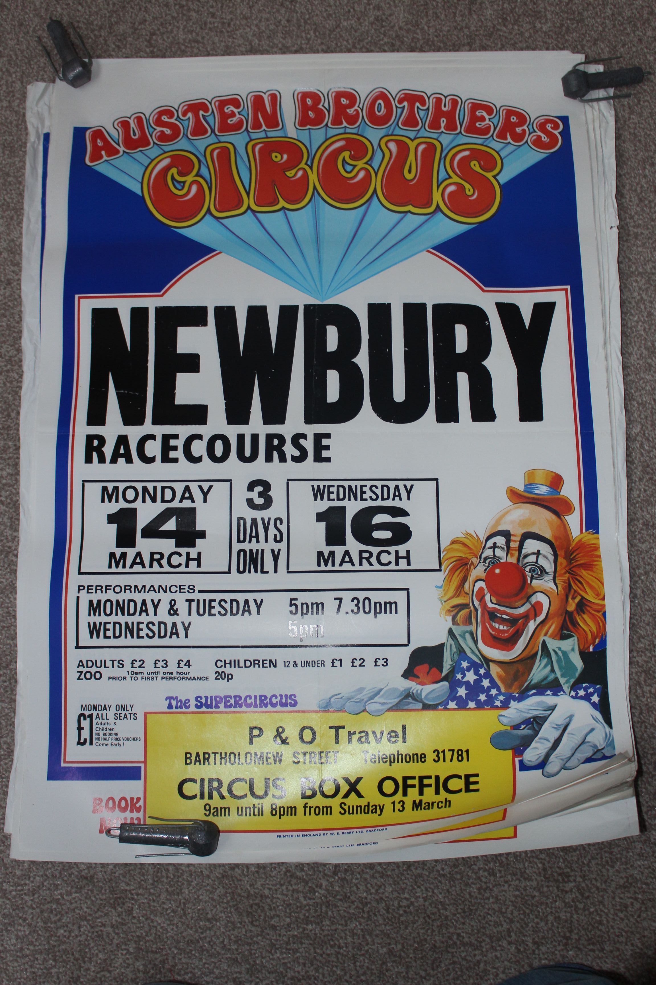 10 austen Brothers Circus posters