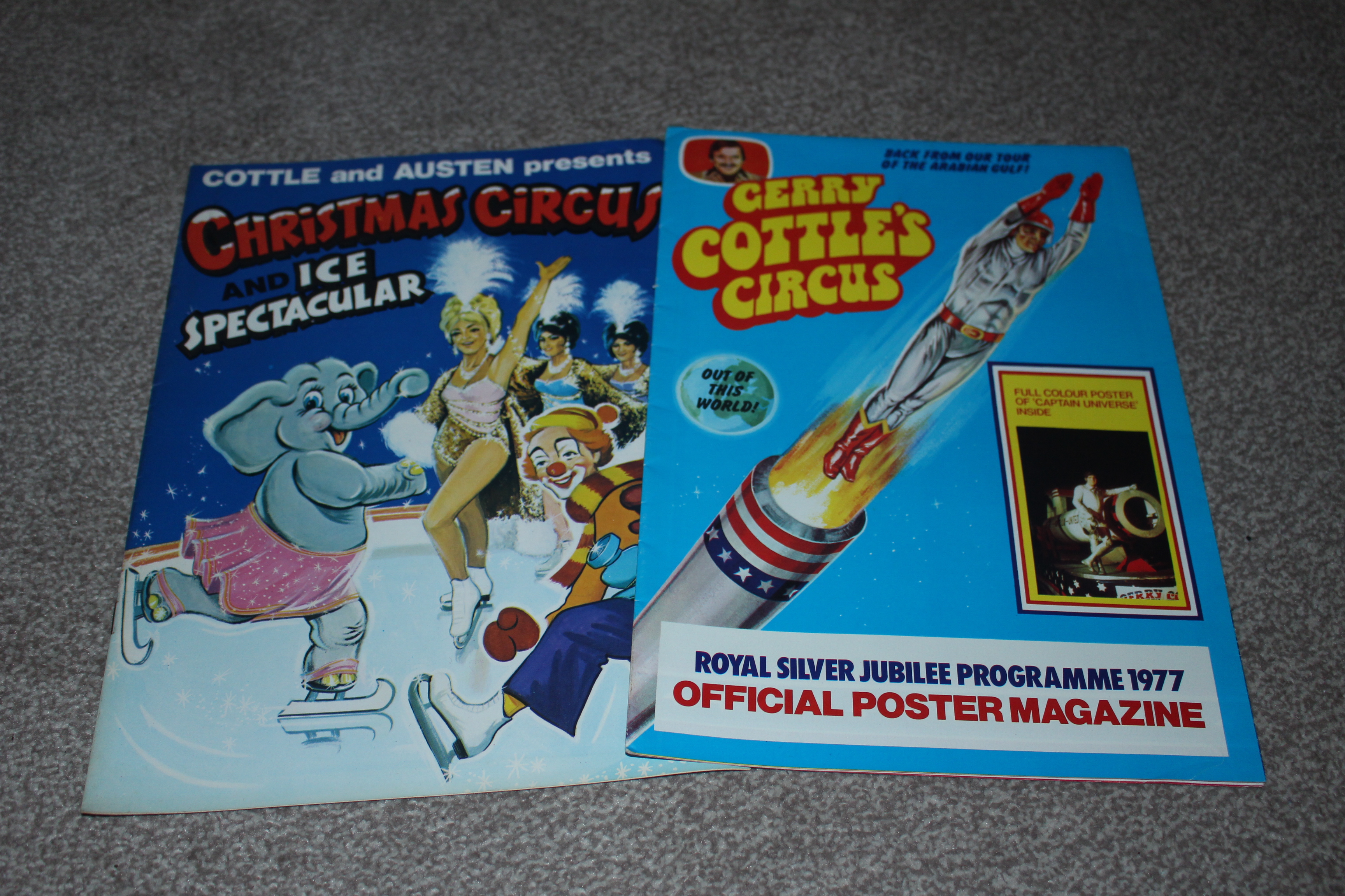 2 Gerry Cottles Circus programmes