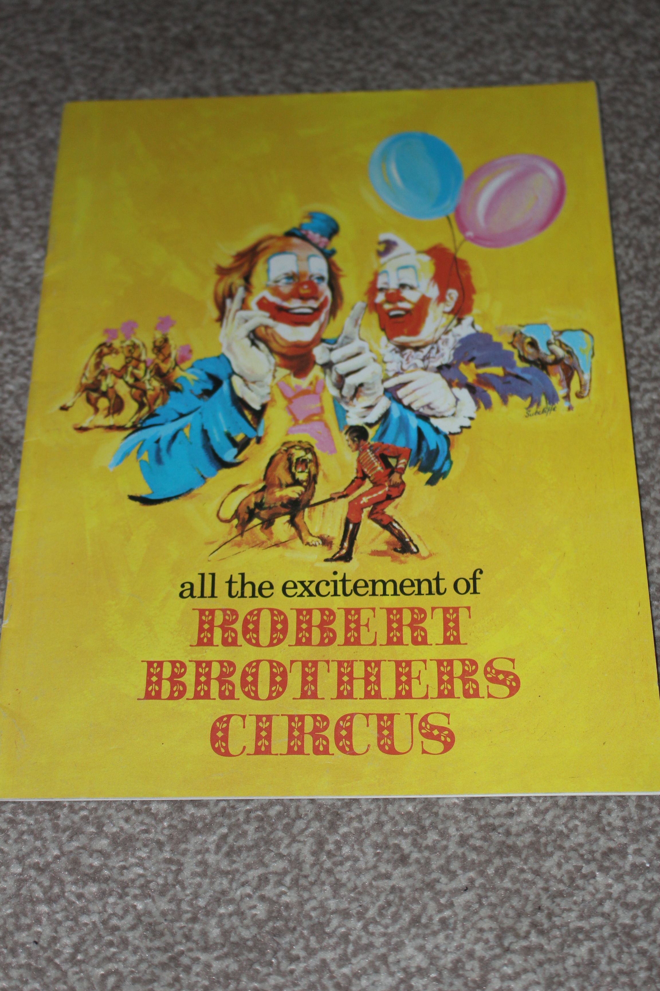 Robert Brothers Circus programme