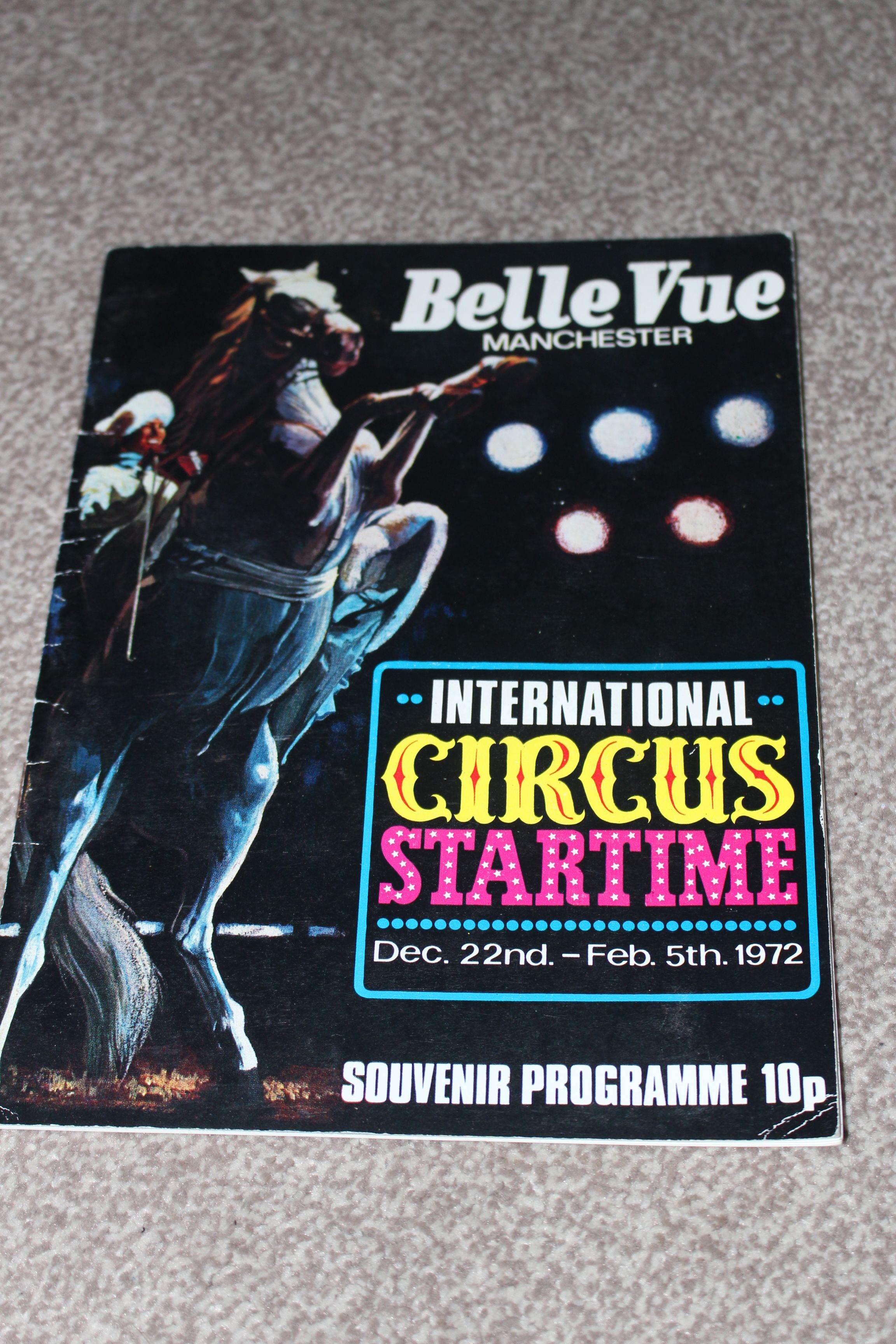 Belle Vue Circus programme 1972