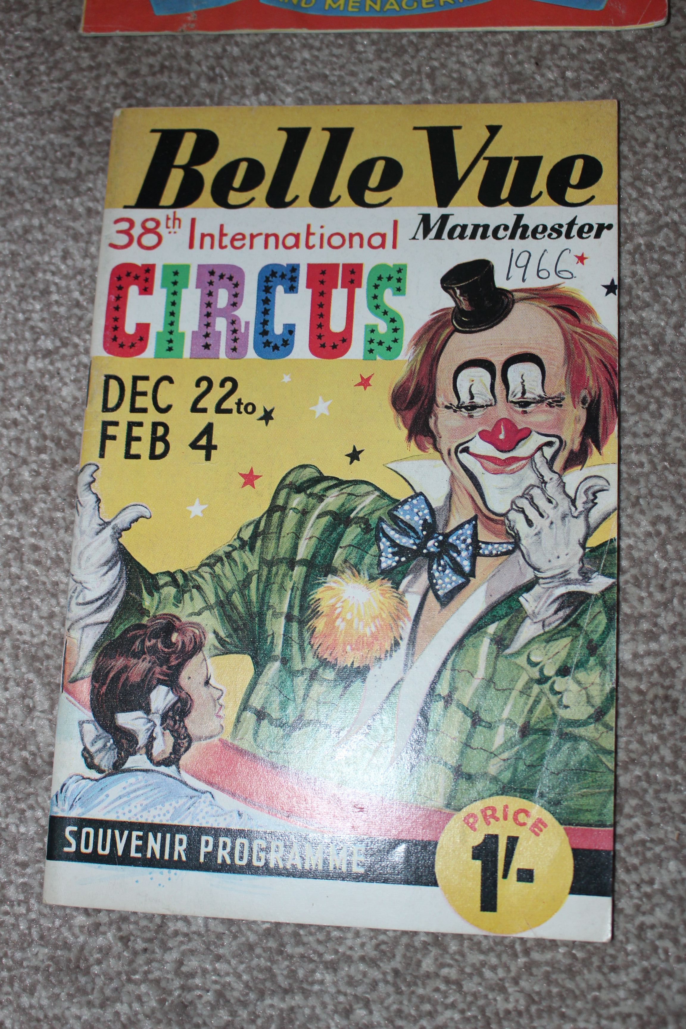 Belle Vue Circus programme 1966
