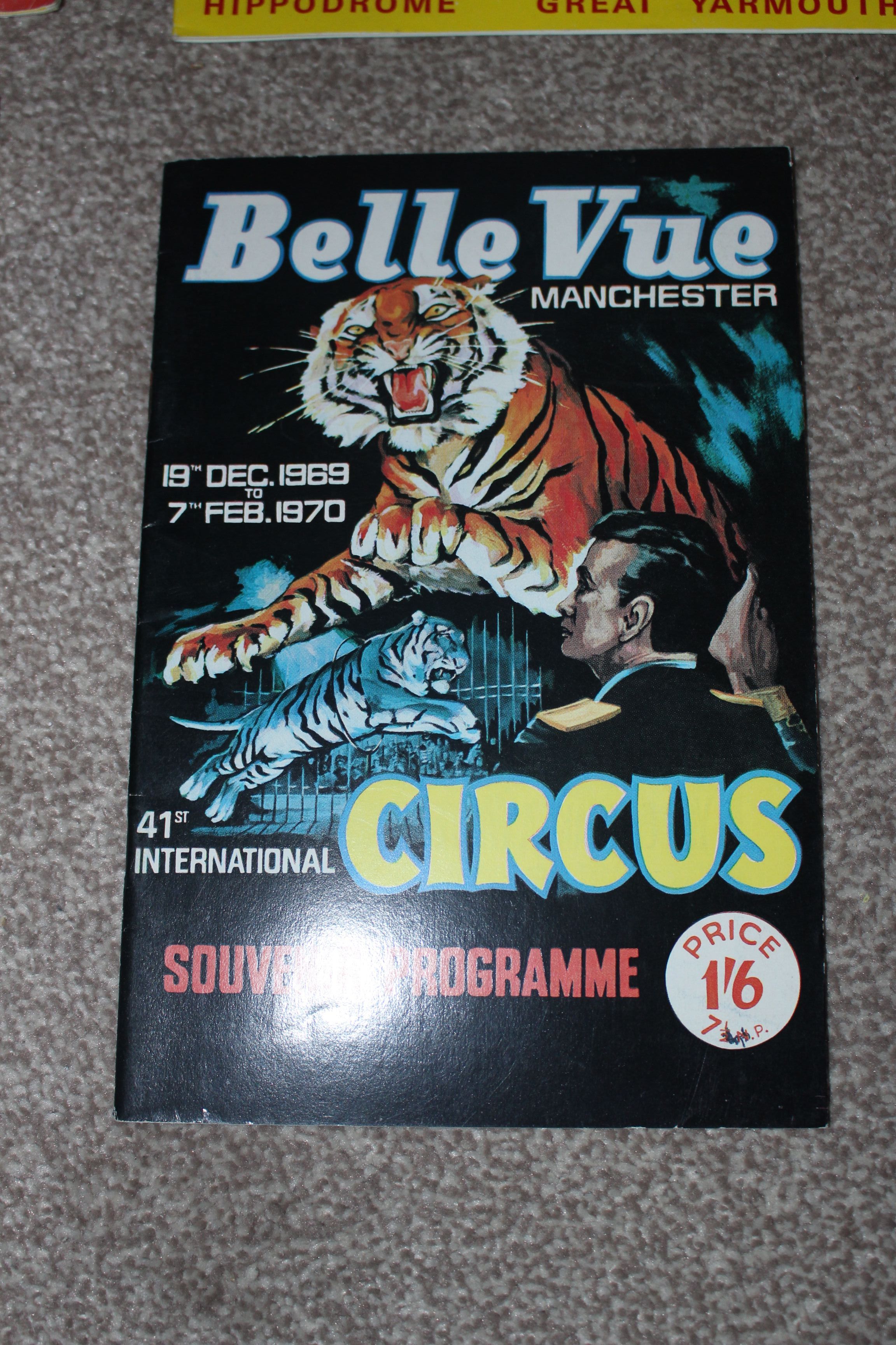 Belle Vue Circus programme 1969 /70