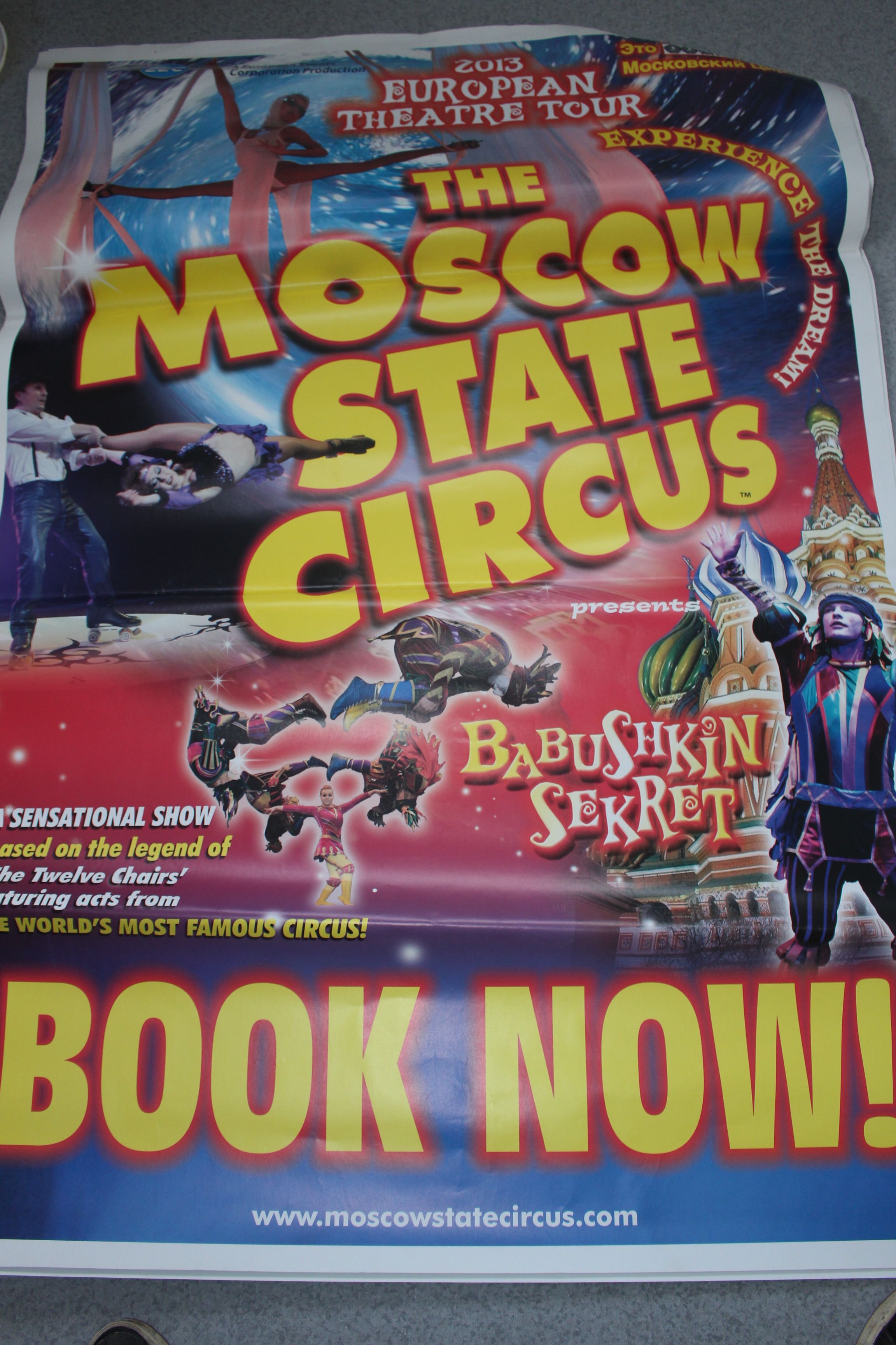 10 Moscow State Circus posters 60 x 40 inches