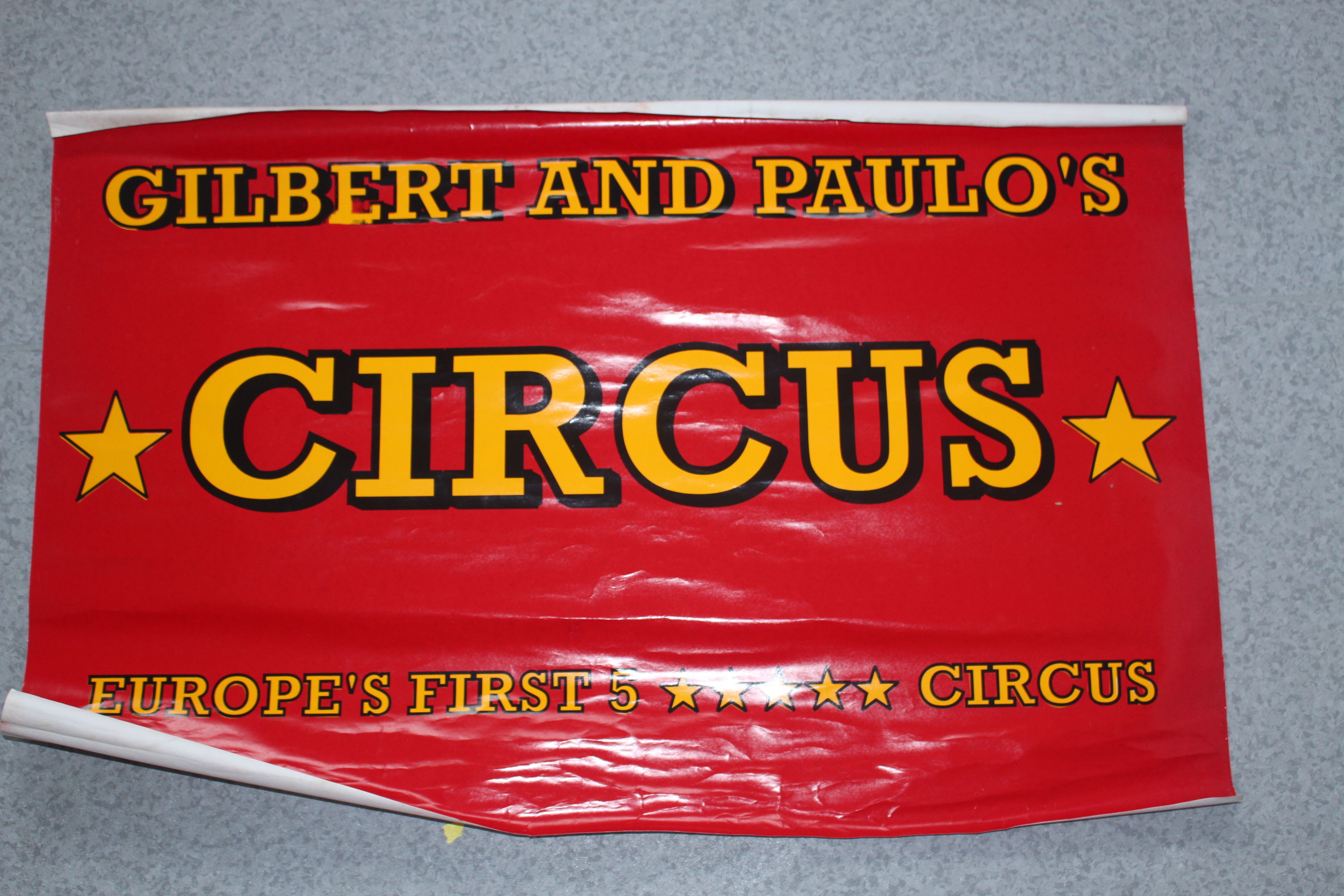 Gilbert and Paulos circus poster