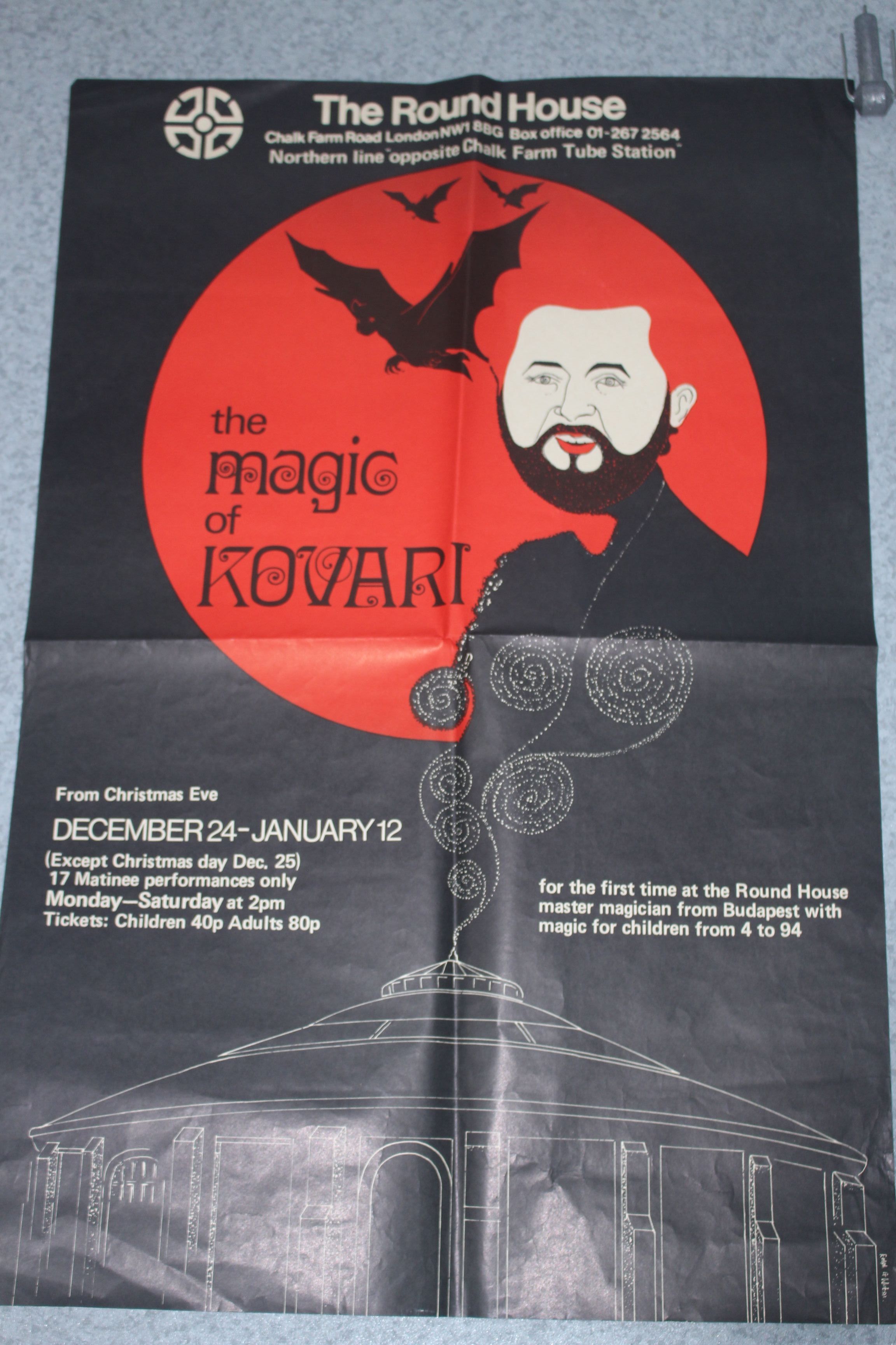 kovari Magic poster 1970s roundhouse