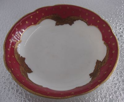 Розетка антикварная. Фарфор., 18 век. Фабрика Гарднера в Москве (Вербилки). Размер: 2 х 9,5 