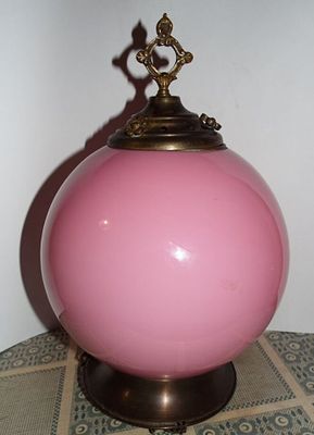 Лампа на одну свечу (будуарная). Братья Болотины. Рубеж XIX —XX веков. Ключинский завод братьев 