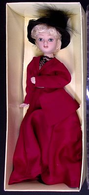 Фарфоровая коллекционная кукла Мисс Эрлин Веер из журнала "Дамы эпохи". Производитель: De 