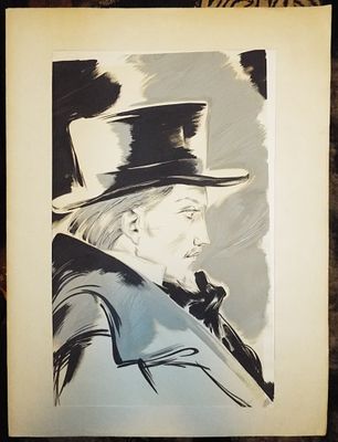 Фейнберг Л. Портрет князя Мышкина из произведения "Идиот". 
Оригинальный эскиз к не вышедшей 