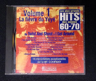 Хиты 60 - 70 годов. Выпуск 1. Франция. Потертости футляра и диска.