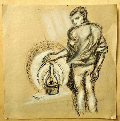 Оригинальная живопись художника Александра Шафранского. . Смешанная техника. На оберточной 