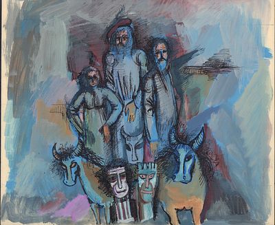 Оригинальная живопись художника Александра Шафранского. . Гуашь. Размер 31 х 36 см. СП 