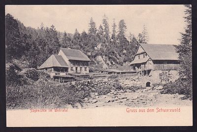 Открытое письмо. Германия, Шварцвальд. Выпущено до 1904 г. Размер 9 х 14 см.