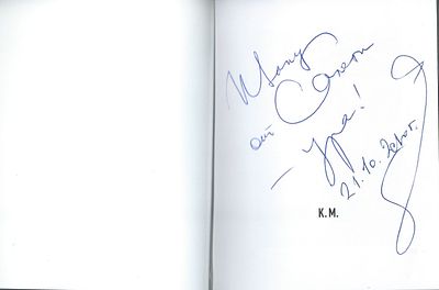 Автограф. Сапего М. Сапега обыкновенный. Sapega vulgaris. Художник В. Голубев. СПб. К. М. 2009 