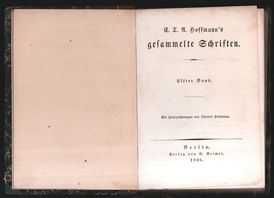 Гофман Э. Собрание сочинений в 12 томах. Том 11. На немецком языке. Берлин. Verlag von G. 