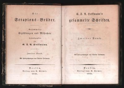 Гофман Э. Собрание сочинений в 12 томах. Том 2. На немецком языке. Берлин. Verlag von G. 