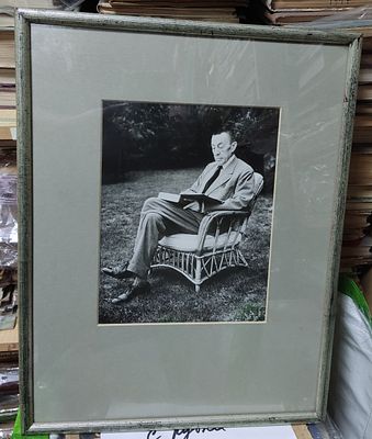 Сергей Рахманинов, последние годы жизни. Конец 30-х годов. В рамке, паспарту. Размер фотографии 