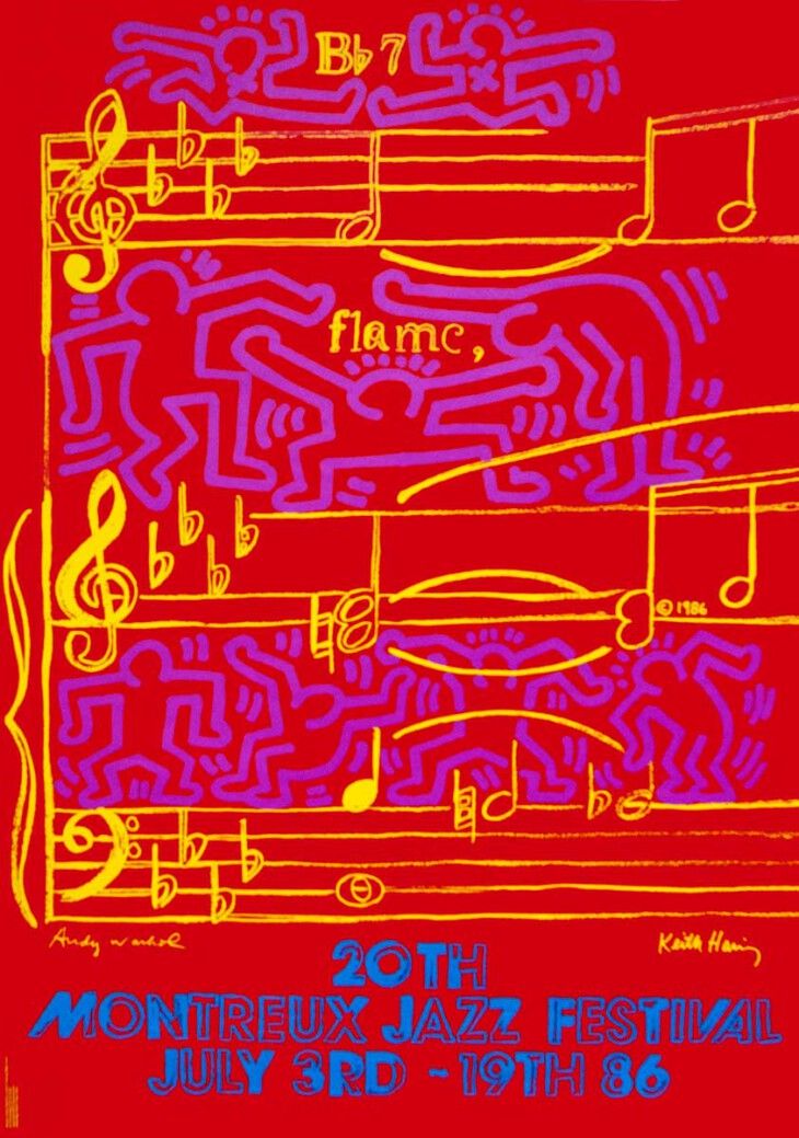 ANDY WARHOL (AMERICAN, 1928-1987) - 20 TH Festival Montreux Jazz Festival. 100 x 70 cm