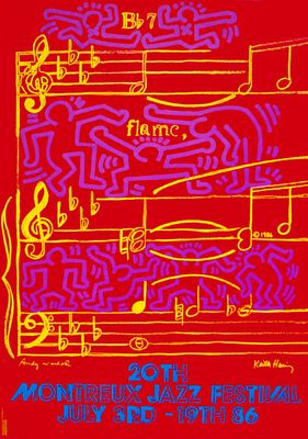 ANDY WARHOL (AMERICAN, 1928-1987) - 20 TH Festival Montreux Jazz Festival. 100 x 70 cm