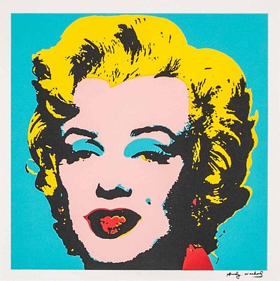 ANDY WARHOL (AMERICAN, 1928-1987) - Marilyn Purple & Orange. 45 x 45 cm, Castelli Edition,