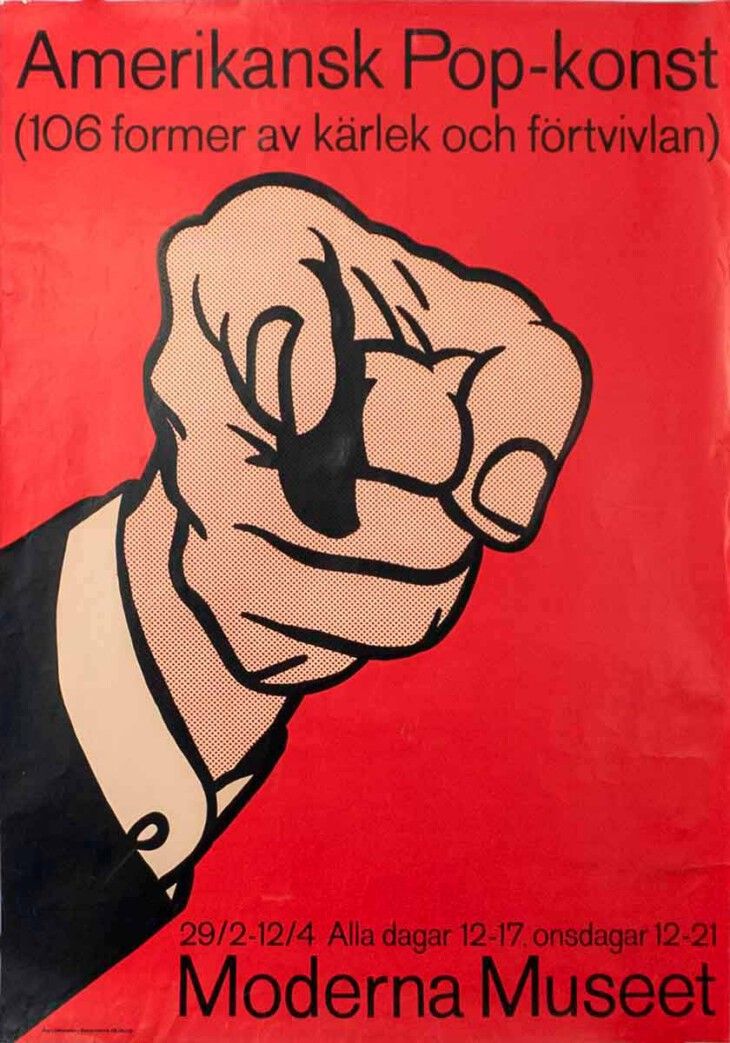 Roy Lichtenstein (American, 1923–1997 - Americansk Pop-Konst. 99 x 68,5 cm