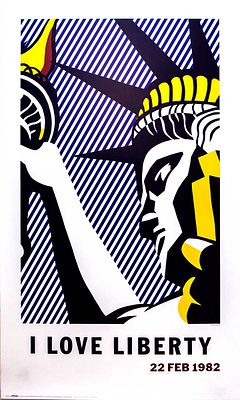Roy Lichtenstein (American, 1923–1997 - I love Liberty. 99,5 x 59,8 cm