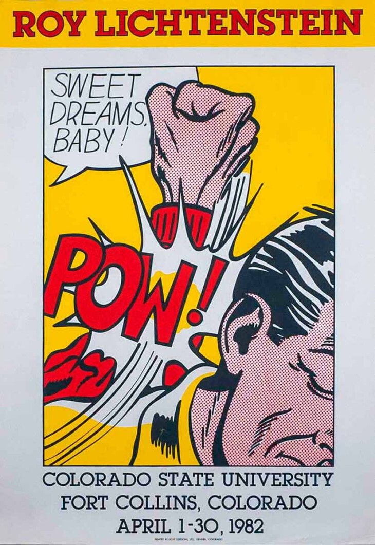 Roy Lichtenstein (American, 1923–1997 - Pow. Colorado State University. 89,9 x 61,2 cm