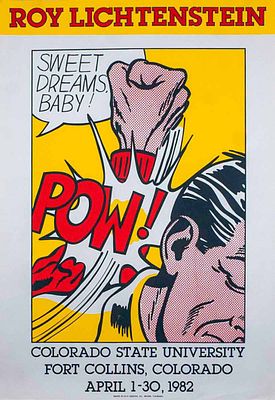 Roy Lichtenstein (American, 1923–1997 - Pow. Colorado State University. 89,9 x 61,2 cm
