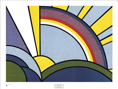 Roy Lichtenstein (American, 1923–1997 - Modern Painting of Sunrise. 100.8 x 75.6 cm
