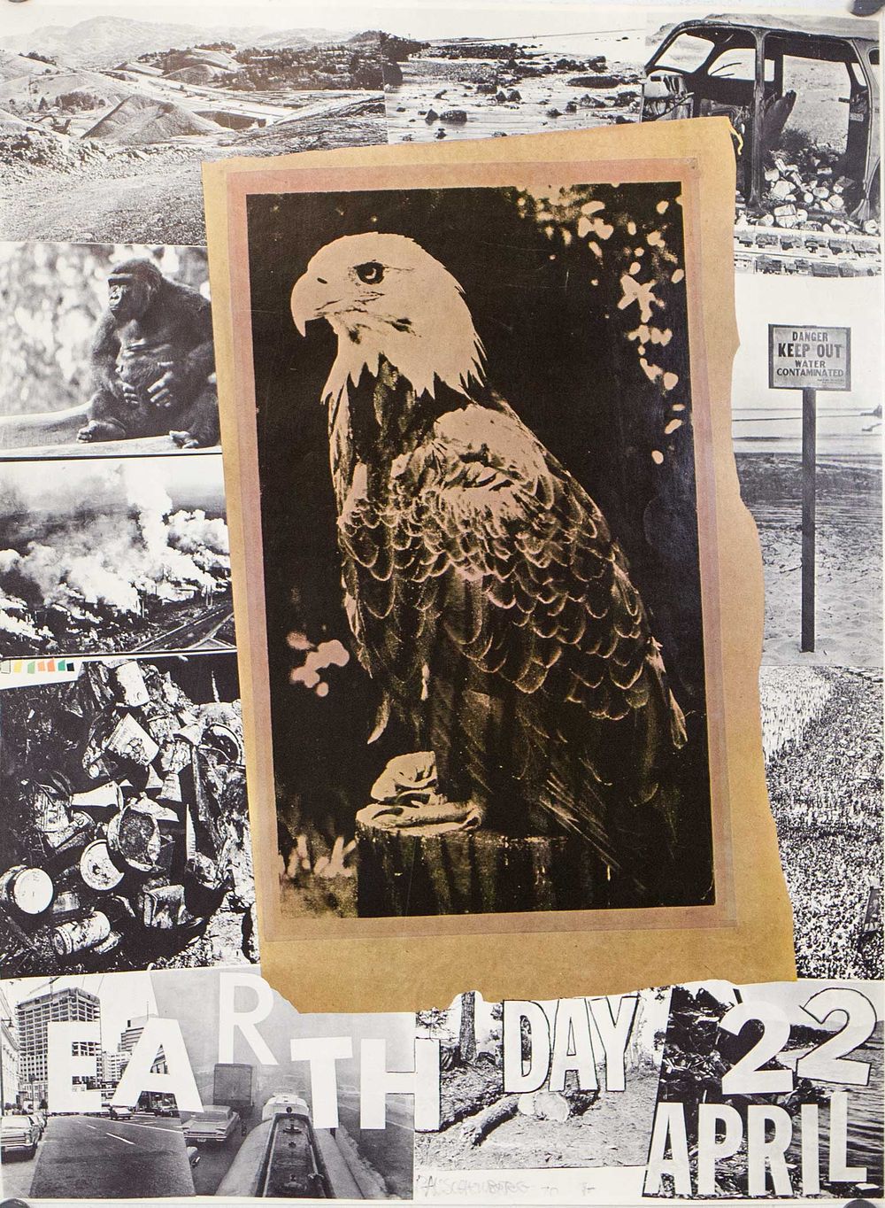 Robert Rauschenberg (American, 1925–2008) - Eath day. In response to a massive oil spill off the 