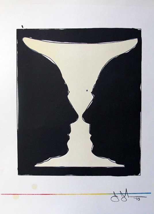 Jasper Johns American, b. 1930 - Cup to Picasso. Jasper Johns experimented with seriality 