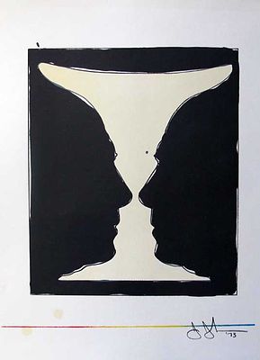 Jasper Johns American, b. 1930 - Cup to Picasso. Jasper Johns experimented with seriality 