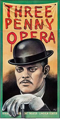 Paul Davis - Three Penny Opera. The poster is from the 1976 stage production by the New York 