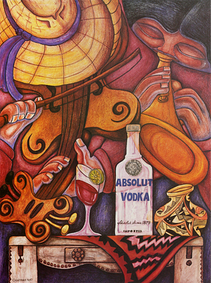 Gilberto Guzman - Absolut Statehood: New Mexico. was created as part of a campaign/collaboration 