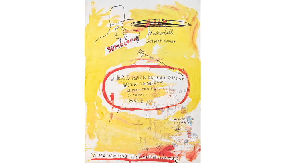 Jean-Michel Basquiat, (American, 1960–1988) - Supercomb. 73 x 52 cm