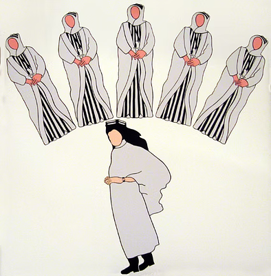 John Wesley, (American, 1928–2022) - Lawrence of Arabians. 76.2 x 76.2 cm