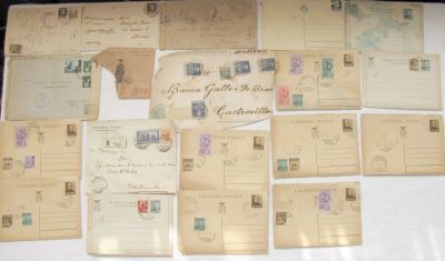 Italy Collection of 17 philately items of a Jew E. Fishler survived in Holocaust Different 
