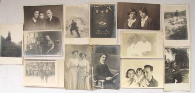 13 Antique photos of a Jewish family, Grodno, Poland. 1920-30’s. 13 Antique photos of a Jewish 