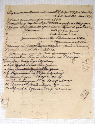 Very rare document on the distribution of land between Russian Jewish pioneers at the beginning 