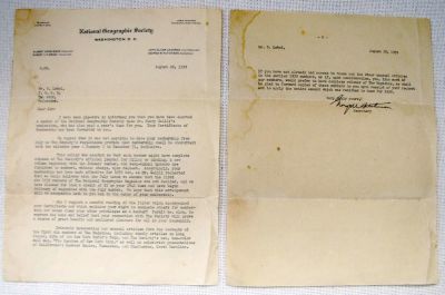 Official notification to Mr. S. Lebel in Palestine that he elected a member of the National 