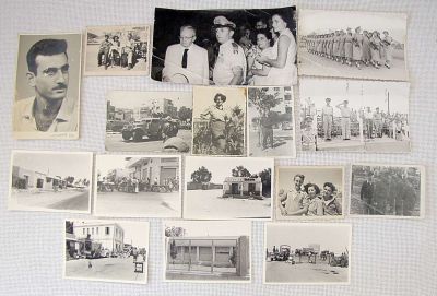 16 Old Photos, 1940-60’s, including military photos and photo of Yitzhak Navon, 5th President 