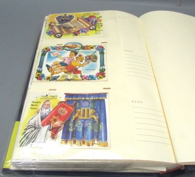 Collection of About 150 Israeli Shana Tovahs, 1950s-70s, decorated with color prints, some are 