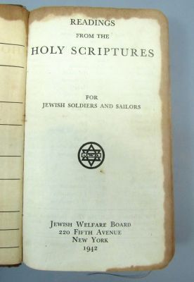 Binder of Holy Letters Prepared for Jewish Soldiers and Sailors Serving in The U.S. Army During 
