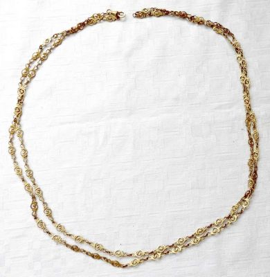 שרשרת לשעון כיס ויקטוריאנית עתיקה ארוכה מפינצ'בק, 26 גרם
. שרשרת לשעון כיס ויקטוריאנית עתיקה 