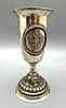 Antique Russian Imperial Silver Plated Wine Cup "Tsar Nicholas II". Antique Russian imperial Image - 3