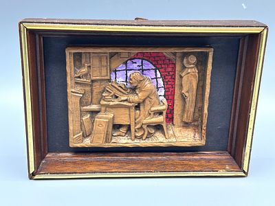 תגליף עץ עממי "פנים חדר" אירופאי ישן. תגליף עץ עממי אירופאי ישן, המאה ה-20, עבודת גילוף עץ יד 