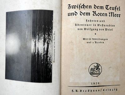 Zwischen dem Teufel und dem Roten Meer, ed. by Wolfgang Weisl with his Autograph, illustr., 1st 